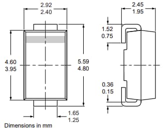 機械図面 - Nexperia GS1Mリカバリ整流